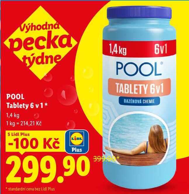 POOL Tablety 6 v 1, 1,4 kg Lidl
