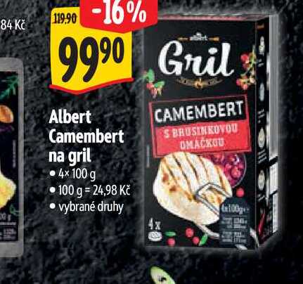  Albert Camembert 4x100 g