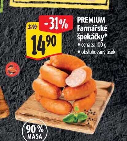  PREMIUM Farmářské špekáčky 100 g
