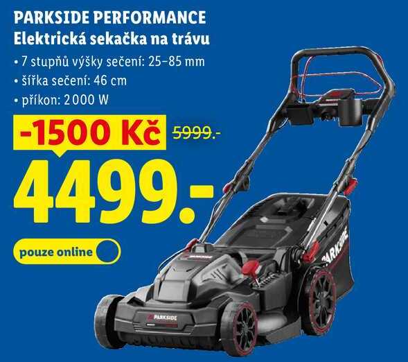 PARKSIDE PERFORMANCE Elektrická sekačka na trávu