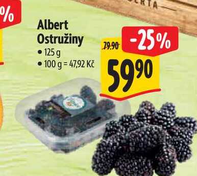 Albert Ostružiny 125 g 