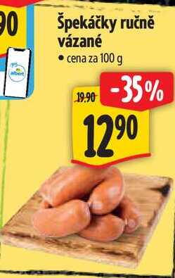 Špekáčky ručně vázané, cena za 100 g