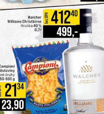Walcher Williams Christbirne Hruška 40% 0,7l