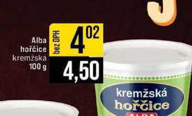 Alba hořčice kremžska 100 g