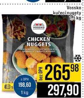 Vossko kuřecí nugety 1,5 kg