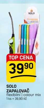 SOLO ZAPALOVAČ flexibilní | colour mix 1 ks