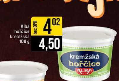 Alba hořčice kremzska 100 g  