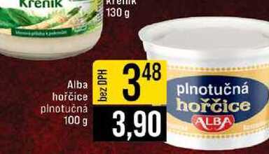 Alba hořčice plnotučná 100 g 