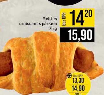 Melites croissant s párkem 75g