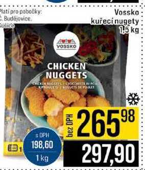Vossko kuřecí nugety 1,5 kg
