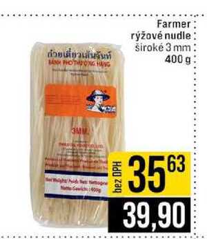 Farmer rýžové nudle široké 3 mm 400 g 