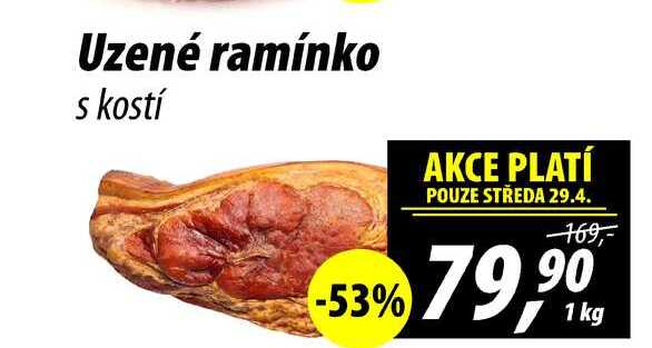 Uzené ramínko s kostí, 1 kg  