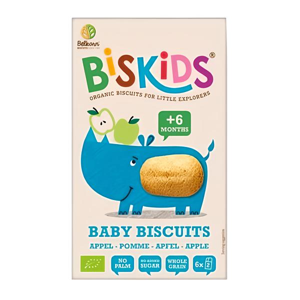 Belkorn BISkids BIO Měkké dětské sušenky s jablečnou šťávou bez přidaného cukru 6m+ Košík.cz