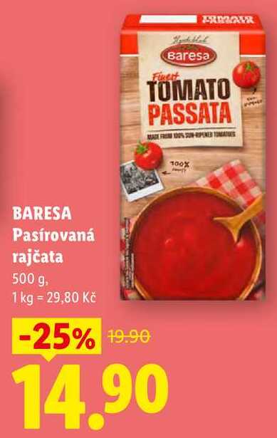 BARESA Pasírovaná rajčata 500 g