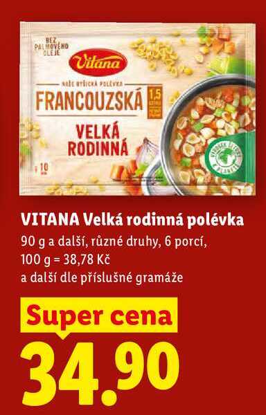 VITANA Velká rodinná polévka 90 g 