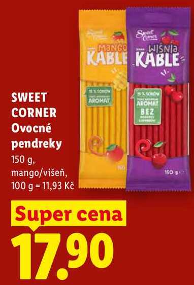SWEET CORNER Ovocné pendreky 150 g