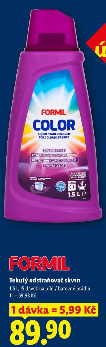 FORMIL Tekutý odstraňovač skvrn, 1,5 l  