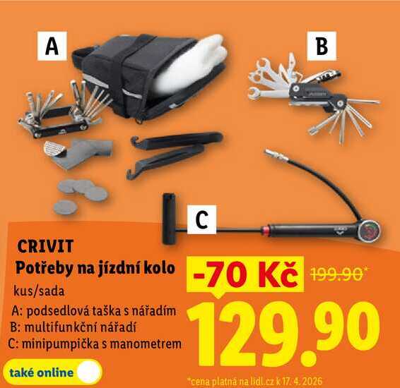 CRIVITPotřeby na jízdní kolo