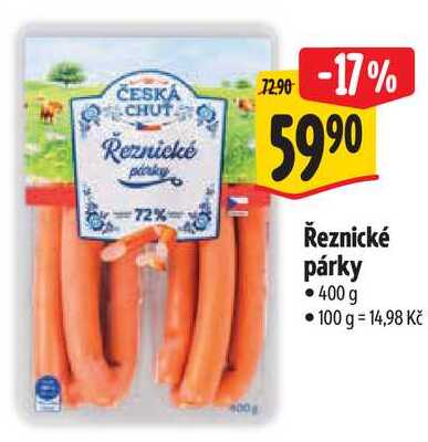Řeznické párky, 400 g 