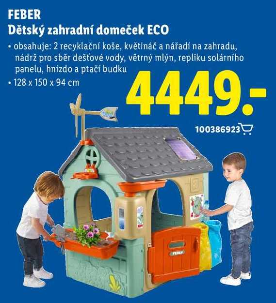 FEBR Dětský zahradní domeček ECO Lidl