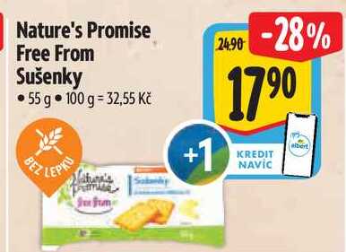 Nature's Promise Free From Sušenky, 55 g