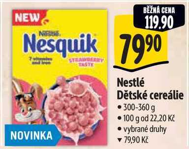 Nestlé Dětské cereálie, 300-360 g 