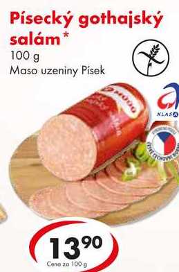 Písecký gothajský salám, 100 g