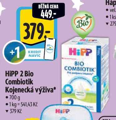 HiPP 2 Bio Combiotik albert Kojenecká výživa, 700 g