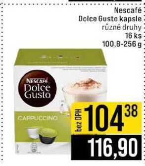 Nescafé Dolce Gusto kapsle různé druhy 16 ks 100,8-256 g