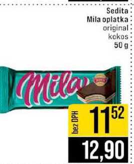 Sedita Mila oplatka original kekos 50 g 