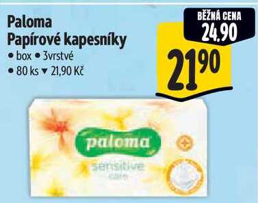 Paloma Papírové kapesníky, 80 ks Albert