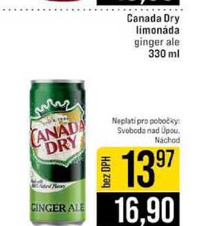 Canada Dry limonáda ginger ale 330 ml 
