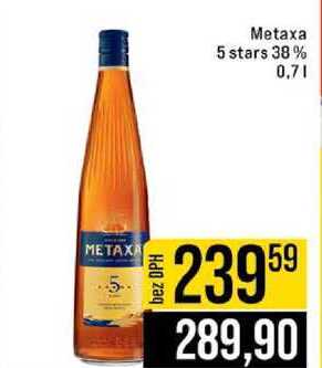 Metaxa 5 stars 38% 0,7l