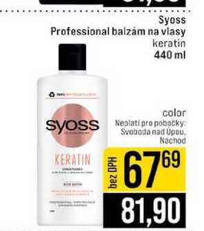 Syoss Professional balzám na vlasy keratin 440 ml 