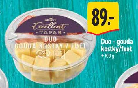 Duo-gouda kostky/fuet, 100 g  