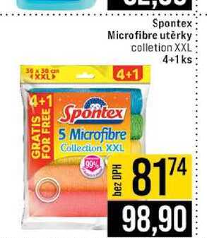 Spontex Microfibre utěrky colletion XXL 4+1ks