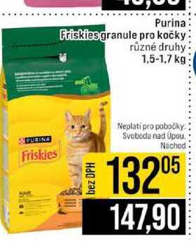 Purina Friskiesgranule pro kočky různé druhy 1,5-1,7 kg