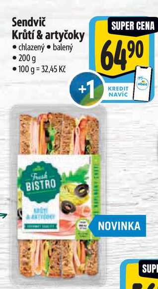 Sendvič Krůtí & artyčoky, chlazený 