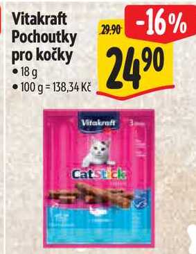 Vitakraft Pochoutky pro kočky, 18 g 