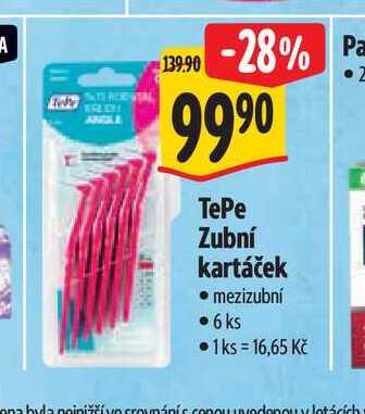   TePe Zubní kartáček mezizubní  6ks  