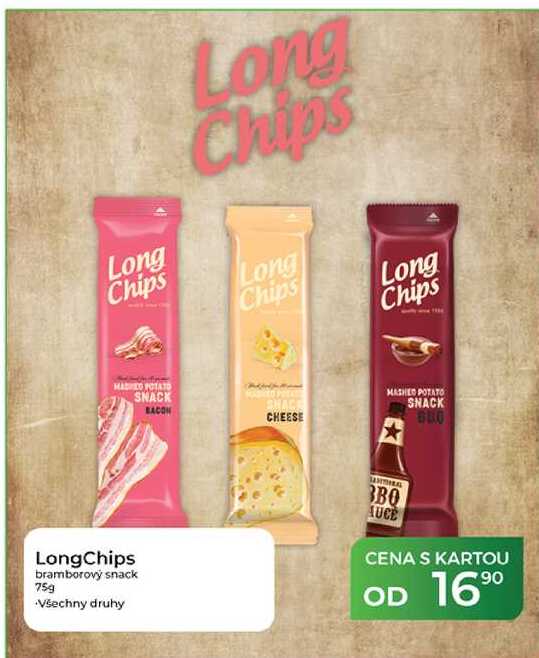 LongChips bramborový snack 75 g