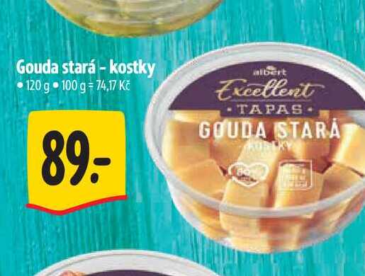 Gouda stará - kostky 120 g 