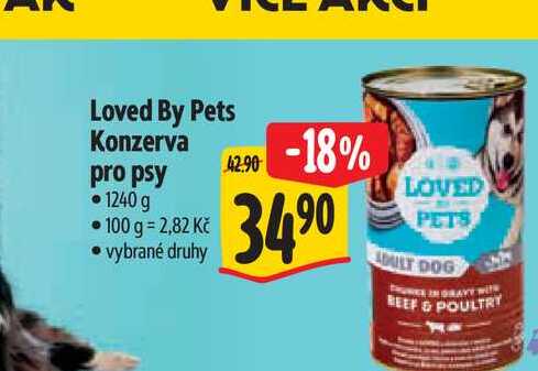 Loved By Pets Konzerva pro psy 1240 g  