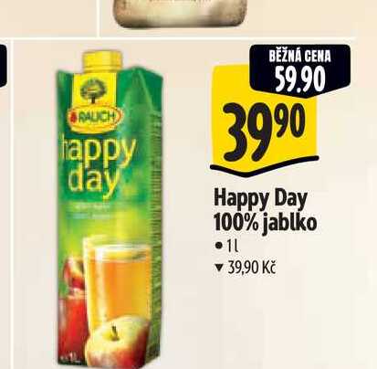  Happy Day 100% jablko  1 l