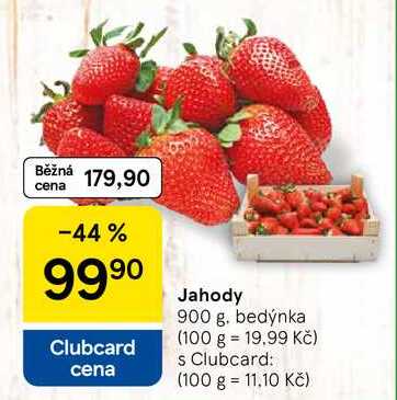 Jahody, 900 g. bedýnka  