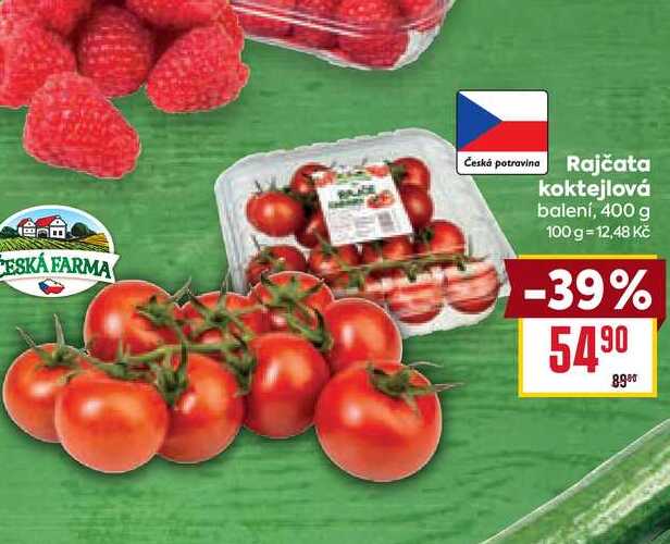 Rajčata koktejlová balení, 400 g  