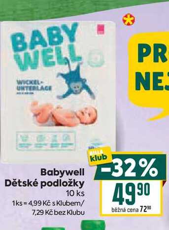 Babywell Dětské podložky 10 ks    