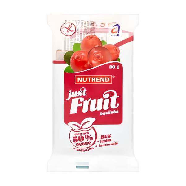 Nutrend Just Fruit Ovocná tyčinka brusinka