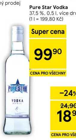 Pure Star Vodka 37,5 %, 0.5 l