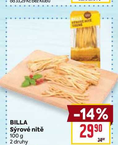 BILLA Sýrové nitě 100 g 